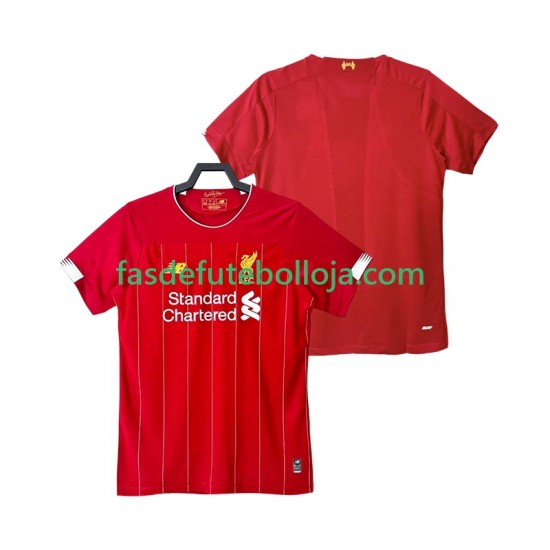 Camisola 1º Equipamento Liverpool 2019 2020 Manga Curta Retro ,Homem