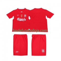 Camisola 1º Equipamento Liverpool LWP 2005 2004 Manga Curta Retro ,Homem