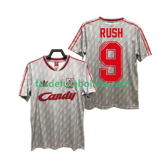 Camisola 2º Equipamento Liverpool Rush 9 1989 1991 Manga Curta Retro ,Homem