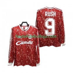 Camisola 1º Equipamento Liverpool Rush 9 1989 1991 Manga Comprida Retro ,Homem