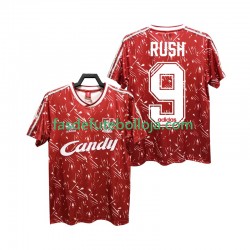 Camisola 1º Equipamento Liverpool Rush 9 1989 1991 Manga Curta Retro ,Homem