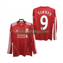 Camisola 1º Equipamento Liverpool Torres 9 2012 2010 Manga Comprida Retro ,Homem