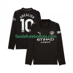 Camisola 2º Equipamento Manchester City Jack Grealish 10 2025-2026 Manga Comprida ,Homem