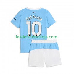 Camisola 1º Equipamento Manchester City Jack Grealish 10 2025-2026 Manga Curta ,Criança
