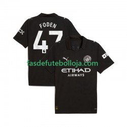 Camisola 2º Equipamento Manchester City Phil Foden 47 2025-2026 Manga Curta ,Homem