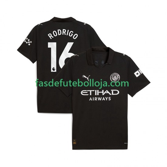 Camisola 2º Equipamento Manchester City Rodrigo Hernandez 16 2025-2026 Manga Curta ,Homem