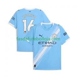 Camisola 1º Equipamento Manchester City Rodrigo Hernandez 16 2025-2026 Manga Curta ,Homem
