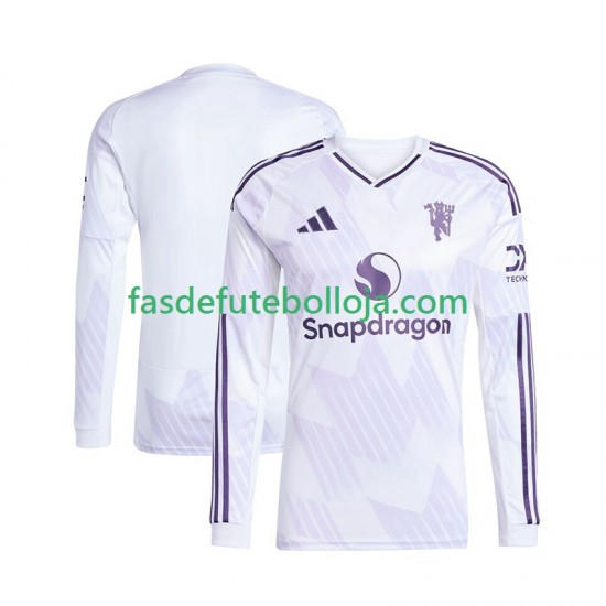 Camisola 2º Equipamento Manchester United 2025-2026 Manga Comprida ,Homem