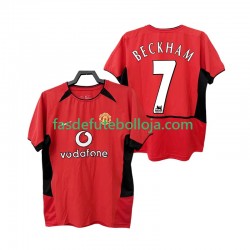 Camisola 1º Equipamento Manchester United BECKHAM 7 2004 2002 Manga Curta Retro ,Homem