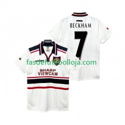 Camisola 2º Equipamento Manchester United Beckham 7 1998 1999 Manga Curta Retro ,Homem