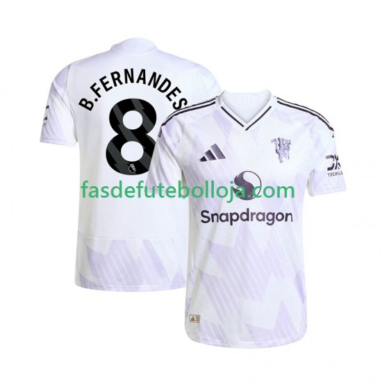 Camisola 2º Equipamento Manchester United Bruno Fernandes 8 2025-2026 Manga Curta ,Homem