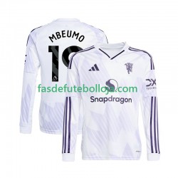 Camisola 2º Equipamento Manchester United Bryan Mbeumo 19 2025-2026 Manga Comprida ,Homem