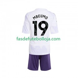 Camisola 2º Equipamento Manchester United Bryan Mbeumo 19 2025-2026 Manga Curta ,Criança