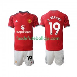 Camisola 1º Equipamento Manchester United Bryan Mbeumo 19 2025-2026 Manga Curta ,Criança