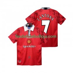 Camisola 1º Equipamento Manchester United CANTONA 7 1996 1997 Manga Curta Retro ,Homem