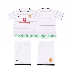 Camisola 3º Equipamento Manchester United 2003 2006 Manga Curta Retro ,Criança