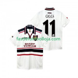 Camisola 2º Equipamento Manchester United GIGGS 11 1998 1999 Manga Curta Retro ,Homem