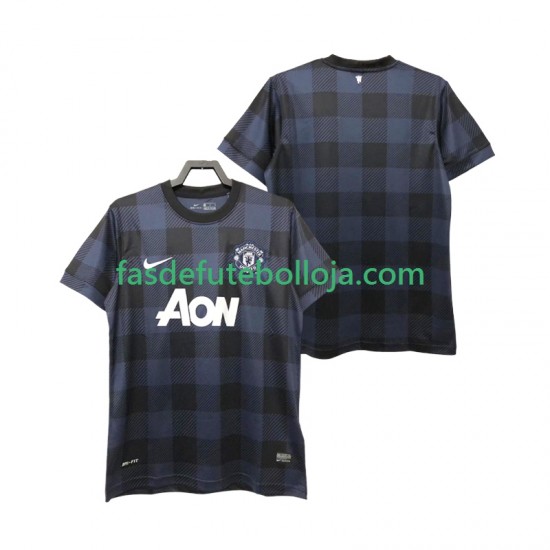 Camisola 2º Equipamento Manchester United 2013 2014 Manga Curta Retro ,Homem