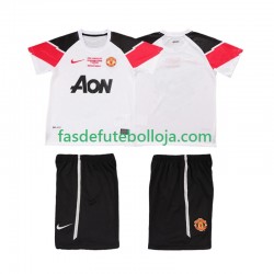 Camisola 3º Equipamento Manchester United Champions League 2012 2011 Manga Curta Retro ,Criança