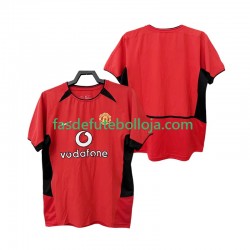 Camisola 1º Equipamento Manchester United 2004 2002 Manga Curta Retro ,Homem