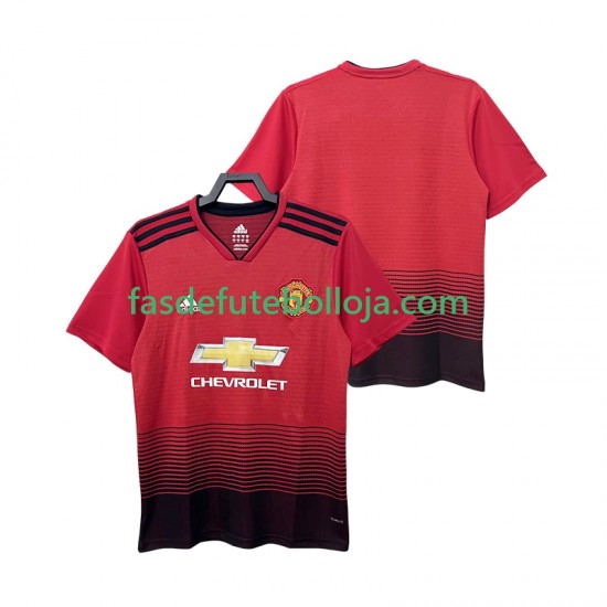 Camisola 1º Equipamento Manchester United 2018 2019 Manga Curta Retro ,Homem