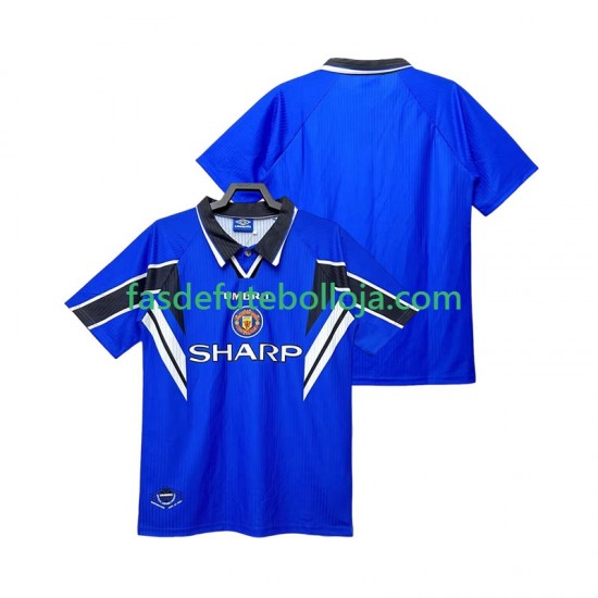 Camisola 3º Equipamento Manchester United 1996 1998 Manga Curta Retro ,Homem