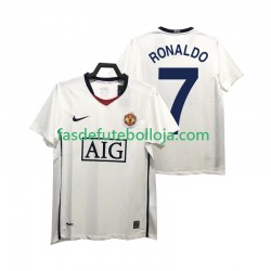 Camisola 2º Equipamento Manchester United Ronaldo 7 Premier League 2009 2008 Manga Curta Retro ,Homem