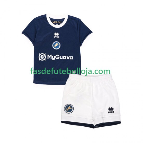 Camisola 1º Equipamento Millwall 2025-2026 Manga Curta ,Criança