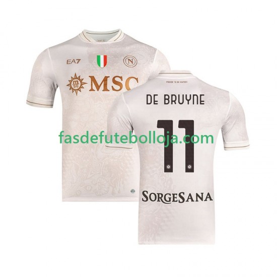 Camisola 2º Equipamento Napoli Kevin De Bruyne 11 2025-2026 Manga Curta ,Homem