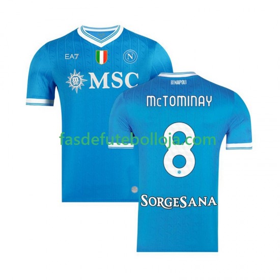 Camisola 1º Equipamento Napoli Scott McTominay 8 2025-2026 Manga Curta ,Homem