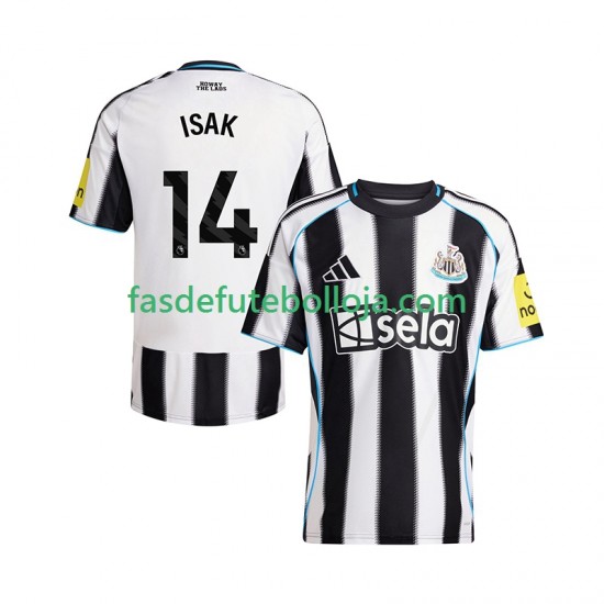 Camisola 1º Equipamento Newcastle United Alexander Isak 14 2025-2026 Manga Curta ,Homem