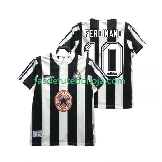 Camisola 1º Equipamento Newcastle United FERDINANE 10 1995 1997 Manga Curta Retro ,Homem