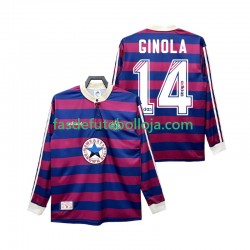 Camisola 2º Equipamento Newcastle United GINOLA 14 1995 1997 Manga Comprida Retro ,Homem