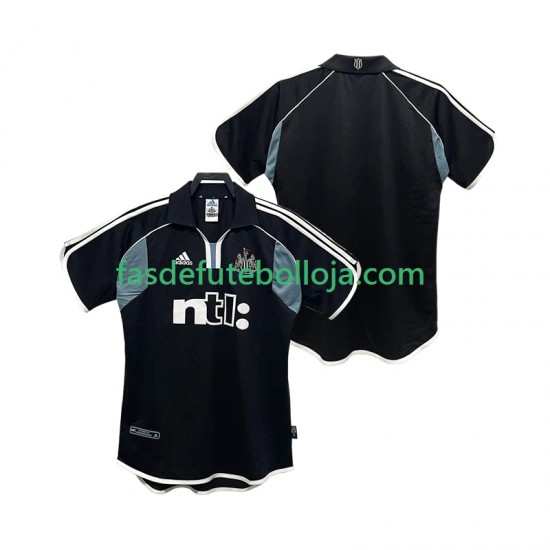 Camisola 2º Equipamento Newcastle United 2000 2001 Manga Curta Retro ,Homem