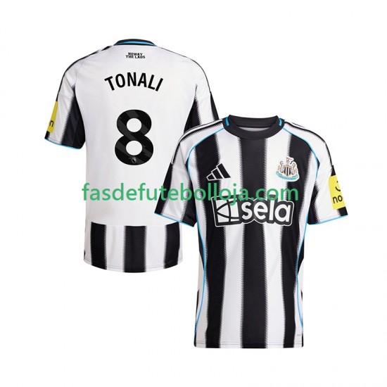 Camisola 1º Equipamento Newcastle United Sandro Tonali 8 2025-2026 Manga Curta ,Homem