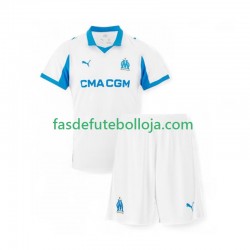 Camisola 1º Equipamento Olympique de Marseille 2025-2026 Manga Curta ,Criança