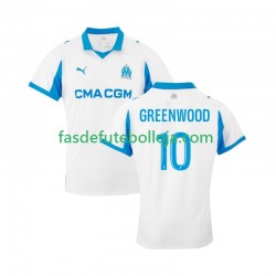 Camisola 1º Equipamento Olympique de Marseille Mason Greenwood 10 2025-2026 Manga Curta ,Homem