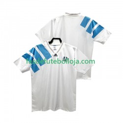 Camisola 1º Equipamento Olympique de Marseille 1992 1993 Manga Curta Retro ,Homem