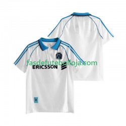 Camisola 1º Equipamento Olympique de Marseille 1998 1999 Manga Curta Retro ,Homem