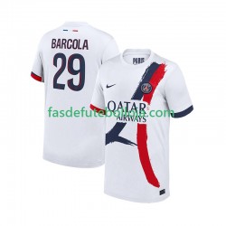 Camisola 2º Equipamento Paris Saint-Germain Bradley Barcola 29 2025-2026 Manga Curta ,Homem
