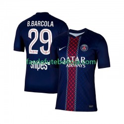 Camisola 1º Equipamento Paris Saint-Germain Bradley Barcola 29 2025-2026 Manga Curta ,Homem