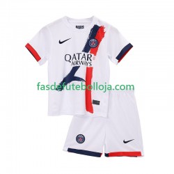 Camisola 2º Equipamento Paris Saint-Germain 2025-2026 Manga Curta ,Criança