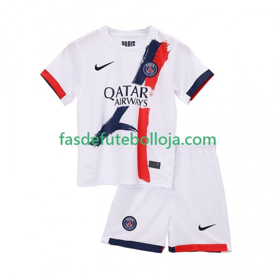 Camisola 2º Equipamento Paris Saint-Germain 2025-2026 Manga Curta ,Criança