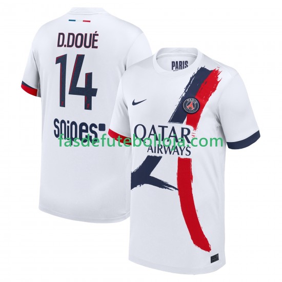 Camisola 2º Equipamento Paris Saint-Germain Desire Doue 14 2025-2026 Manga Curta ,Homem