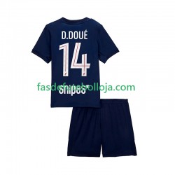 Camisola 1º Equipamento Paris Saint-Germain Desire Doue 14 2025-2026 Manga Curta ,Criança