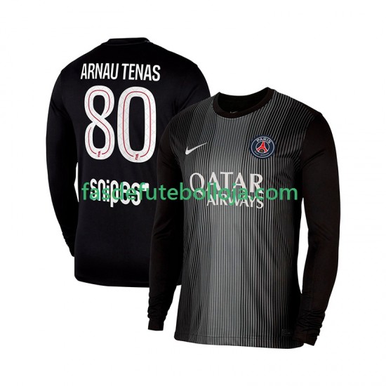 Camisola Guarda-redes 1º Equipamento Paris Saint-Germain Arnau Tenas 80 2025-2026 Manga Comprida ,Homem
