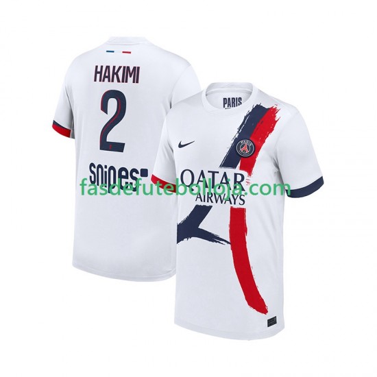 Camisola 2º Equipamento Paris Saint-Germain Hakimi 2 2025-2026 Manga Curta ,Homem