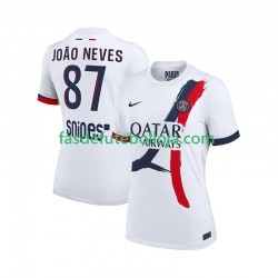 Camisola 2º Equipamento Paris Saint-Germain Joao Neves 87 2025-2026 Manga Curta ,Homem