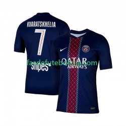 Camisola 1º Equipamento Paris Saint-Germain Khvicha Kvaratskhelia 7 2025-2026 Manga Curta ,Homem