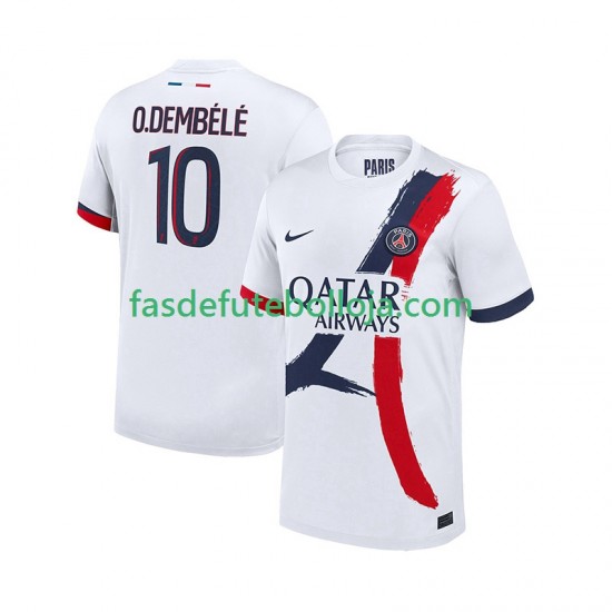 Camisola 2º Equipamento Paris Saint-Germain Ousmane Dembele 10 2025-2026 Manga Curta ,Homem
